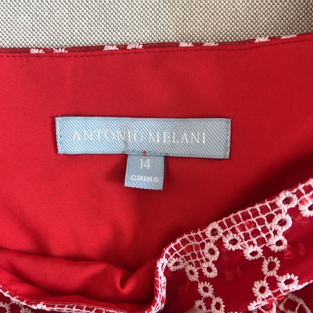 Antonio Melani Red Patterned Blouse - image 6